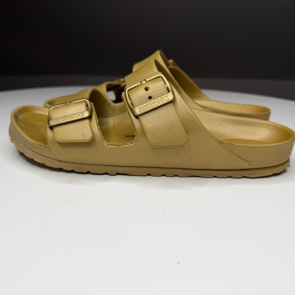 Birkenstock Arizona EVA Sandals | Khaki/Gold | Waterproof Boho Yoga Blokecore